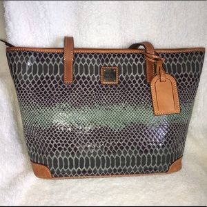 Dooney & Bourke Embossed Snakeskin Charleston